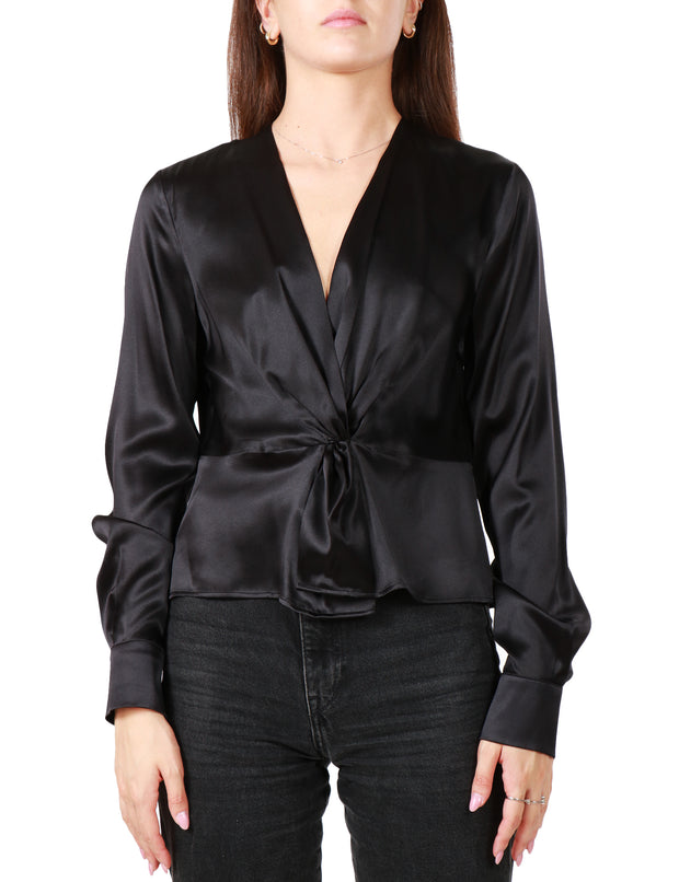 Blusa satin stretch