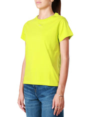 T-shirt con micro logo pinko