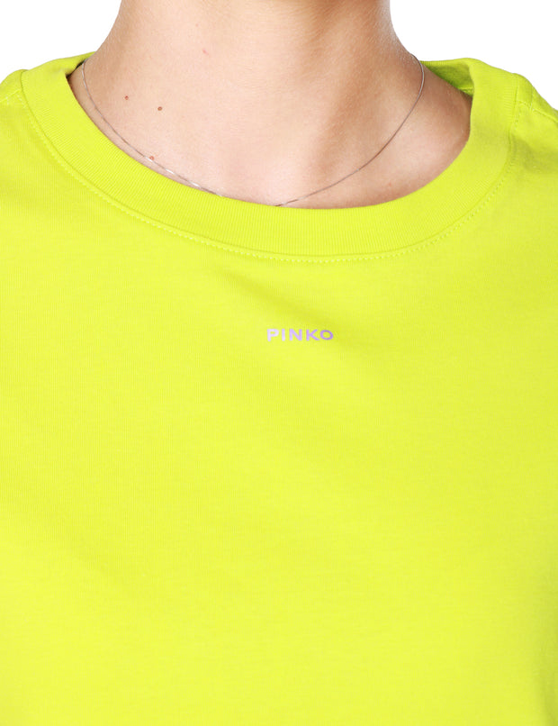 T-shirt con micro logo pinko