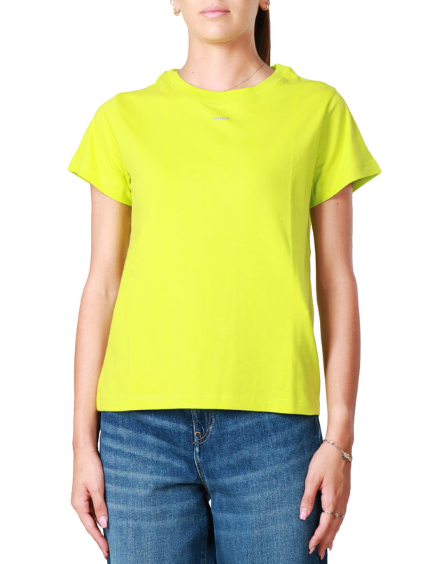 T-shirt con micro logo pinko
