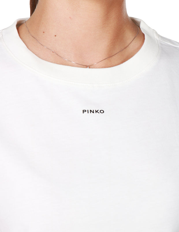 T -shirt con micro logo Pinko