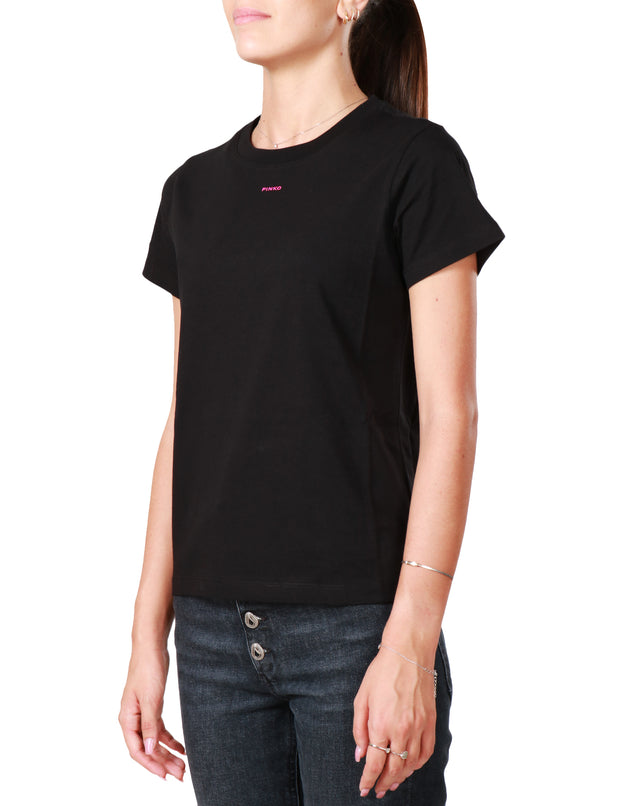 T -shirt con micro logo Pinko