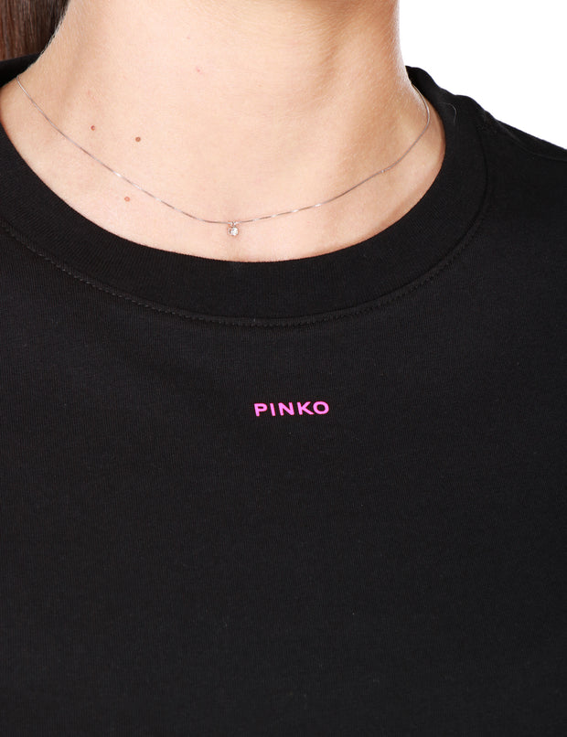 T -shirt con micro logo Pinko