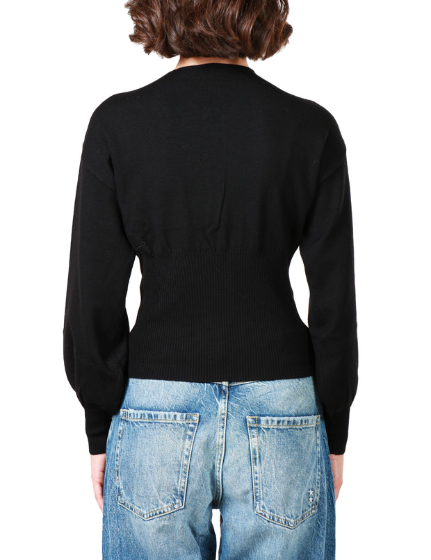 Maglia costina lana