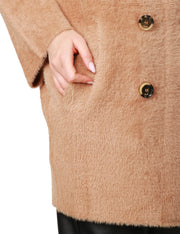 Cappotto cocoon faux fur