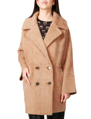 Cappotto cocoon faux fur