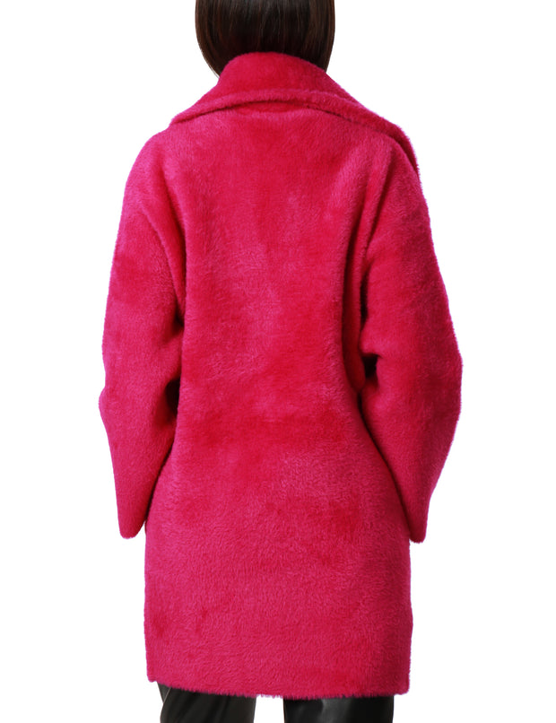 Cappotto cocoon faux fur