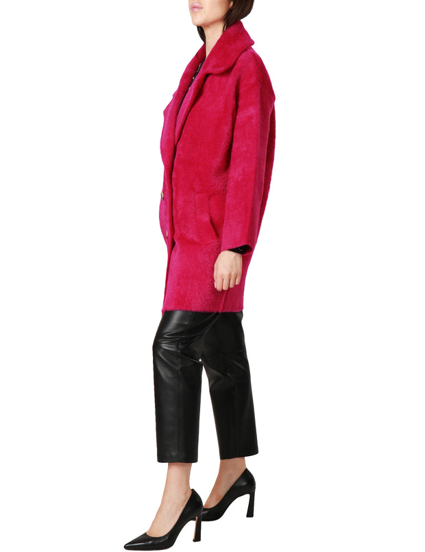 Cappotto cocoon faux fur