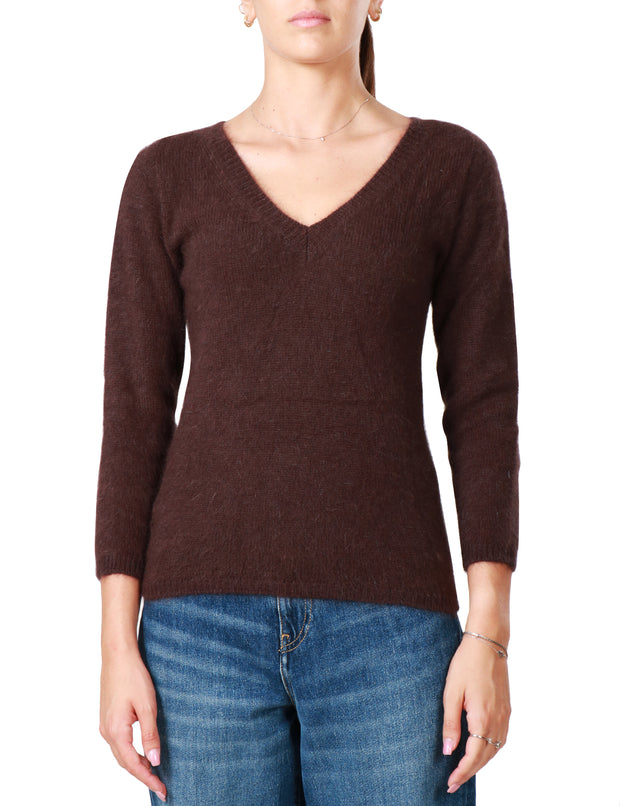 Maglione con scollo a V