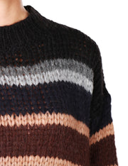 Maglione girocollo a righe