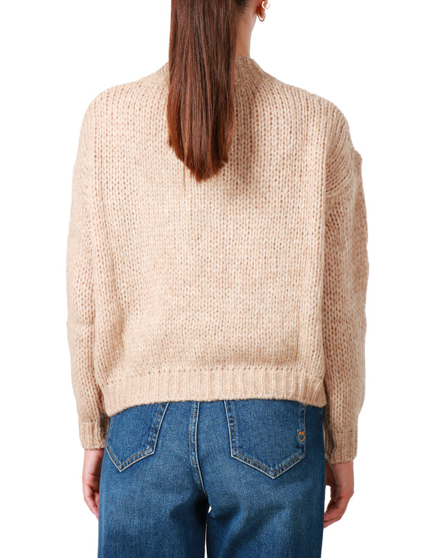 Cardigan chunky con scollo a V