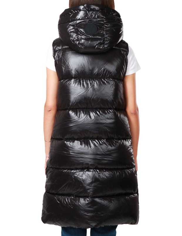 Gilet nylon lungo