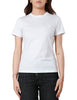 T-shirt dondup bianca donna regular in jersey