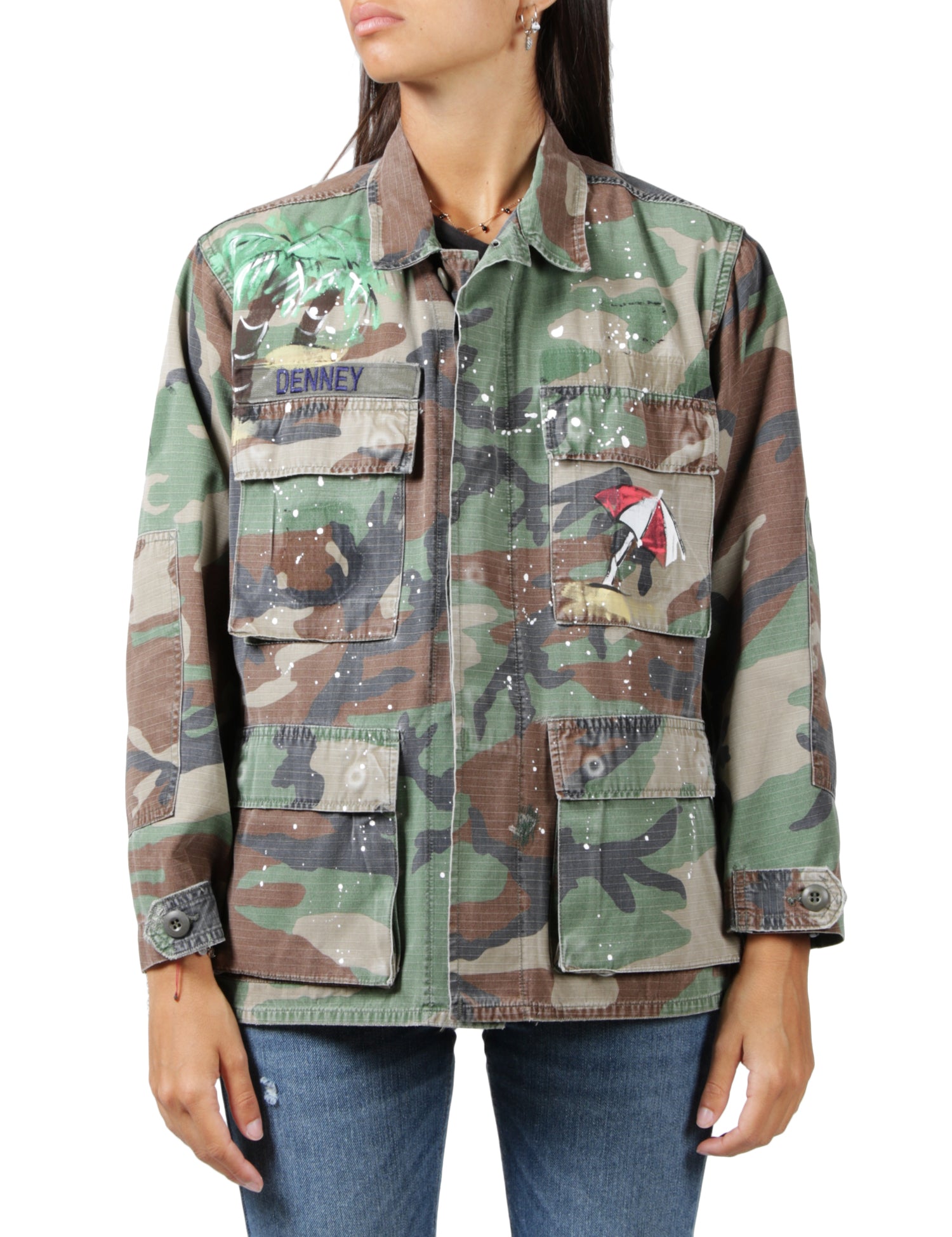 Giubbotto cocos frios vintage jacket Donna Mod. FR555 Camouflage